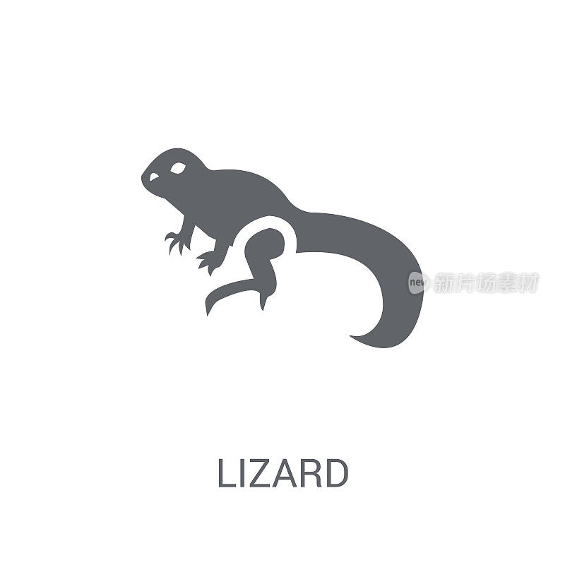 Lizard icon. Trendy Lizard logo concept on white background from animals collection